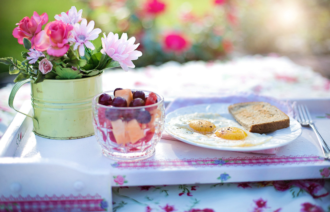 Breakfast and Flowers